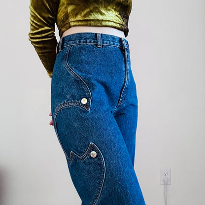 90’S VINTAGE LAWMAN STUDDED JEANS // WAIST SIZE 30