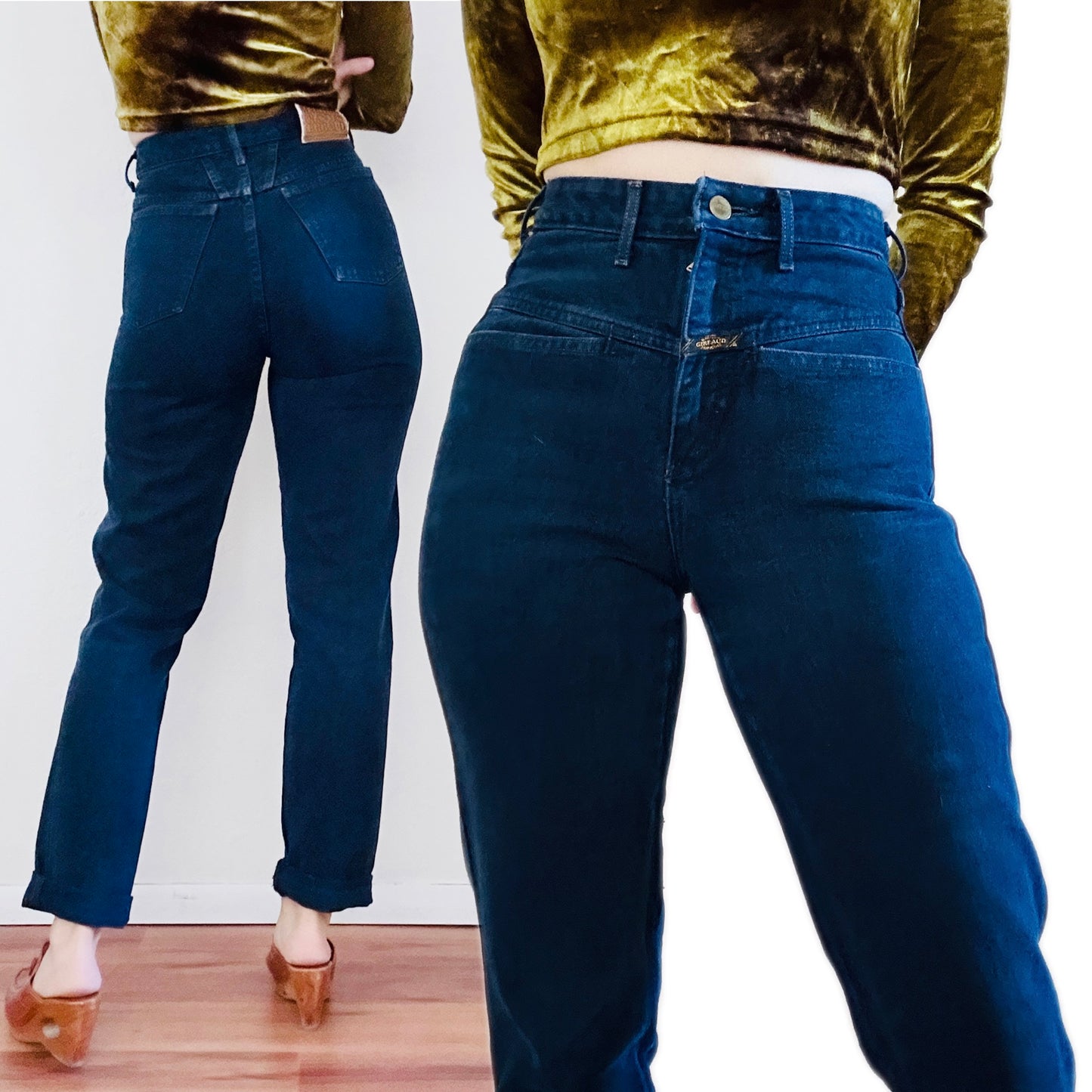 80'S VINTAGE GIRBAUD JEANS // WAIST SIZE 26