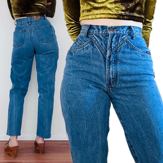 80'S VINTAGE ROCKIES BAREBACK JEANS // WAIST SIZE 27