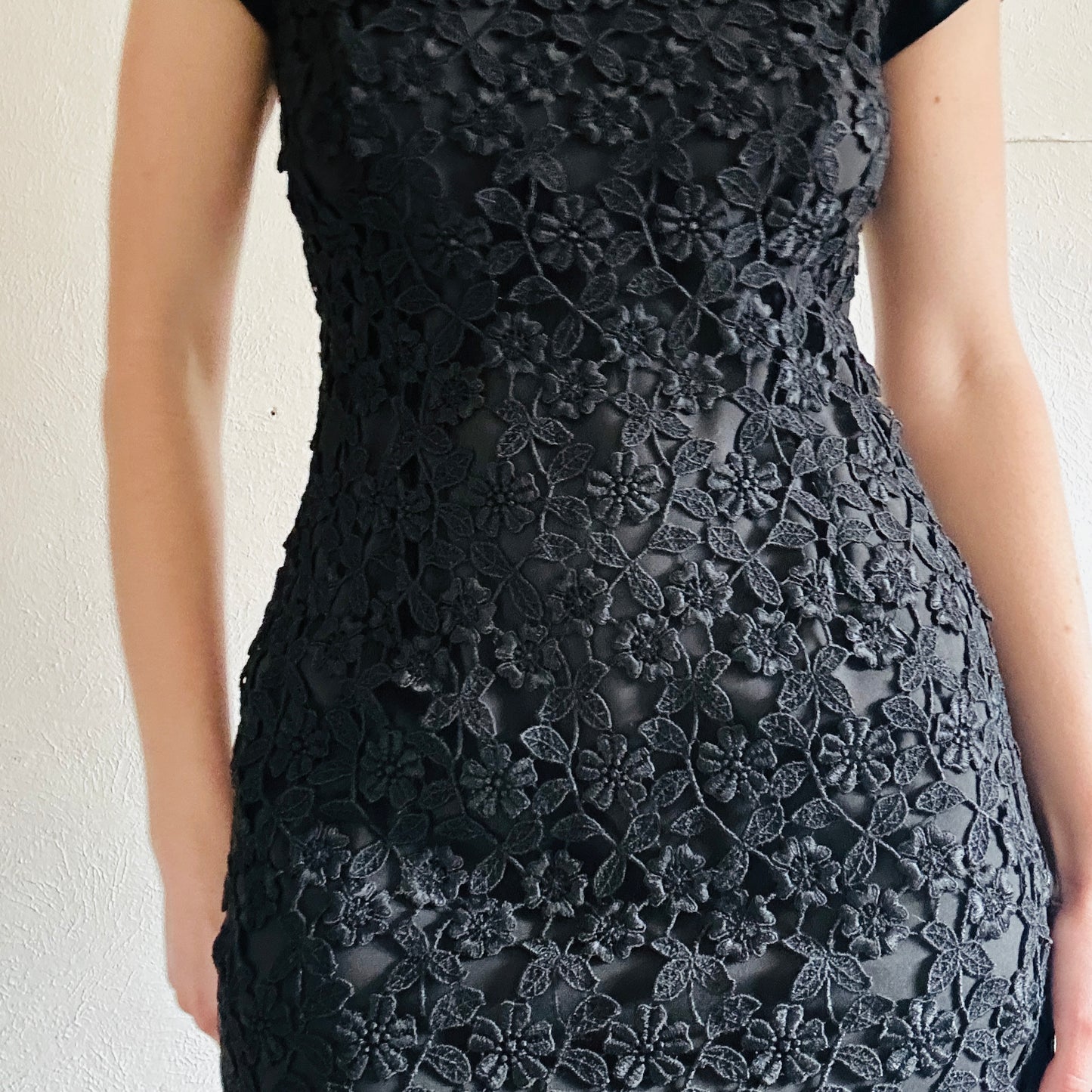 Y2K VINTAGE CHETTA B LACE DRESS // SIZE SMALL