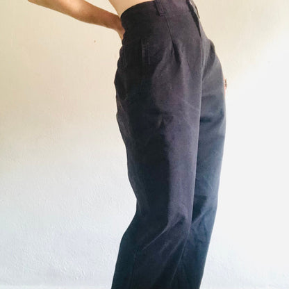 80'S VINTAGE DARK PURPLE PANTS // WAIST SIZE 28