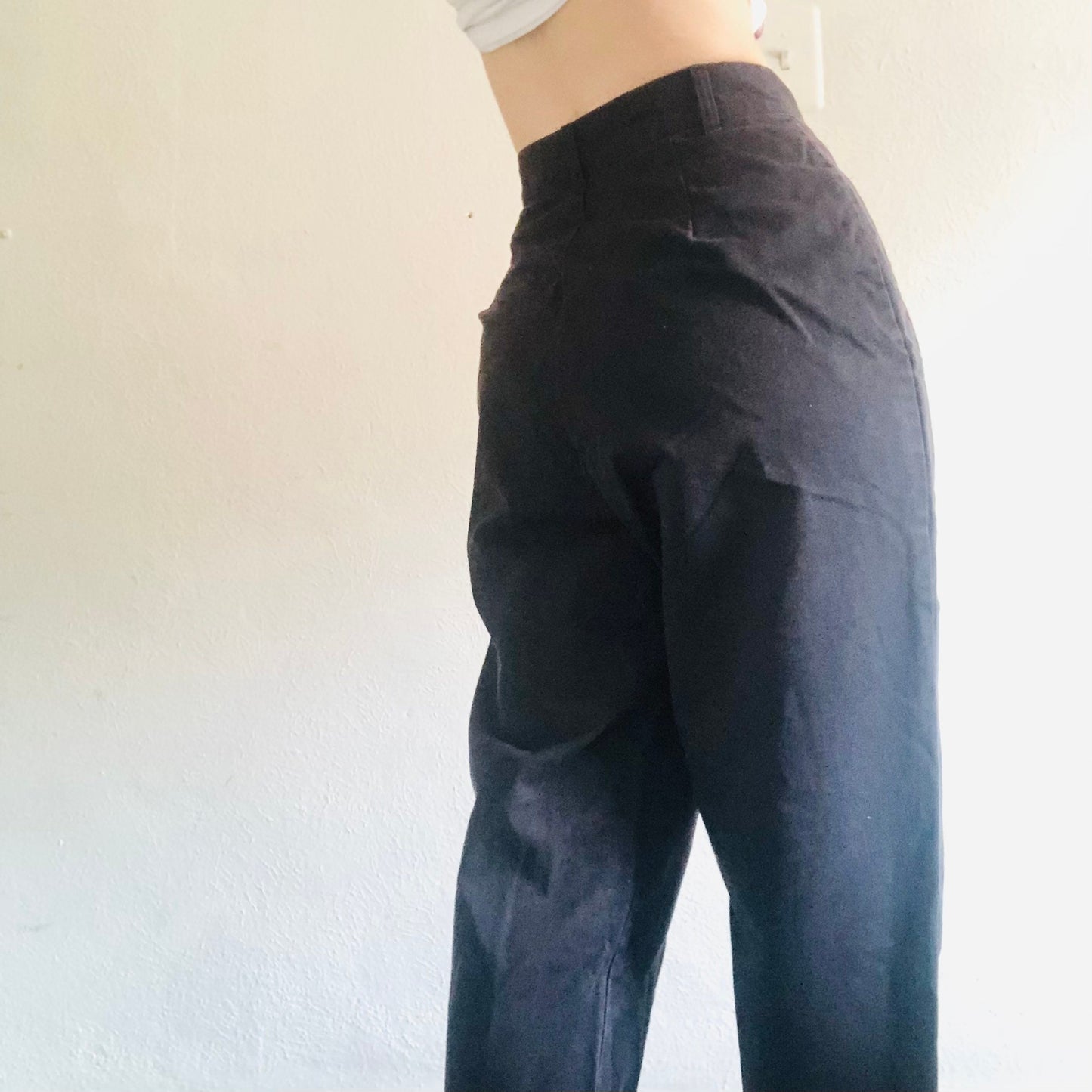 80'S VINTAGE DARK PURPLE PANTS // WAIST SIZE 28