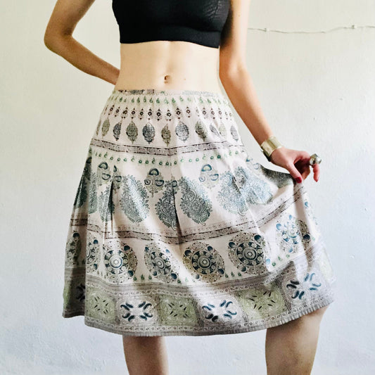 Y2K VINTAGE PAISLEY SKIRT // SIZE SMALL