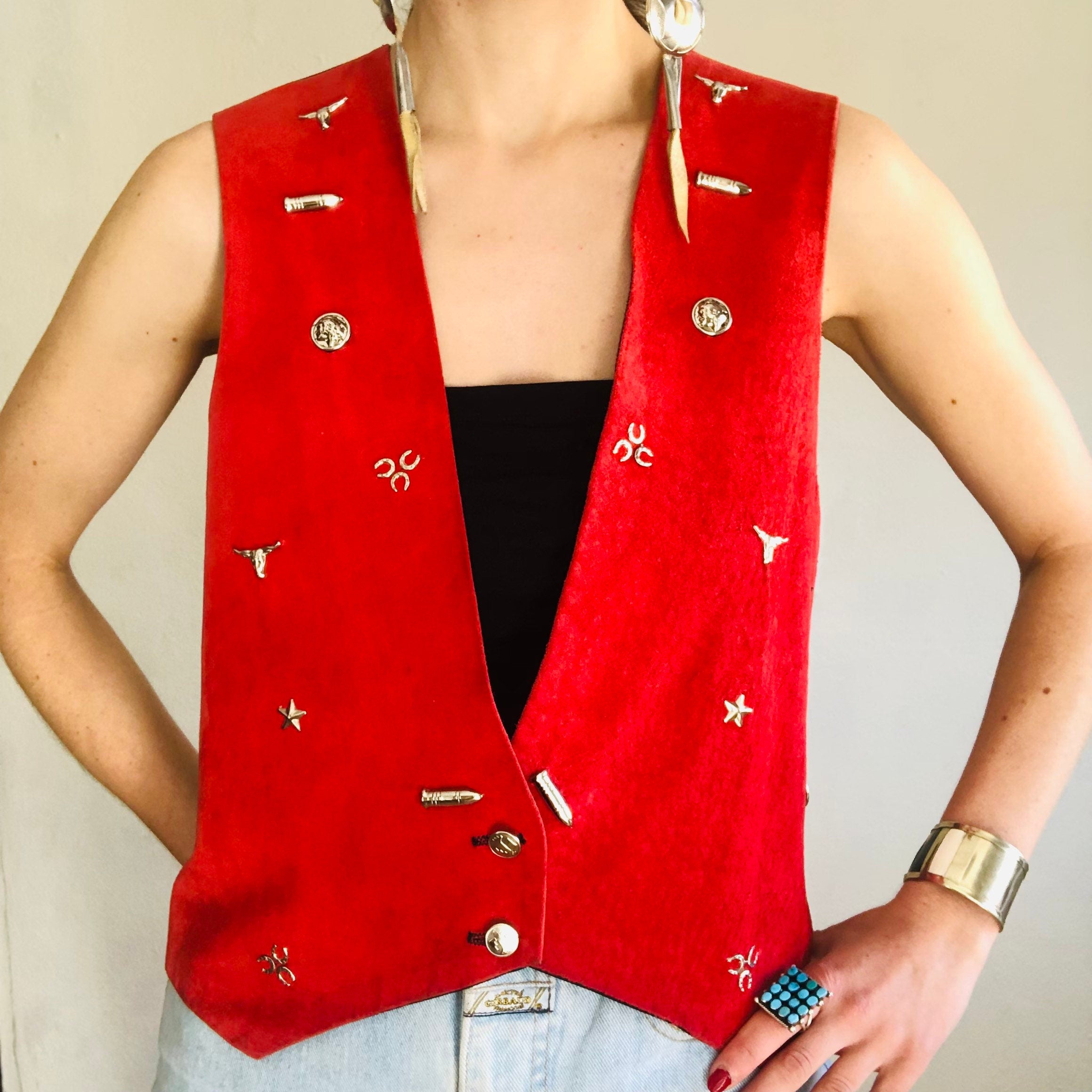 Vintage hot sale western vest