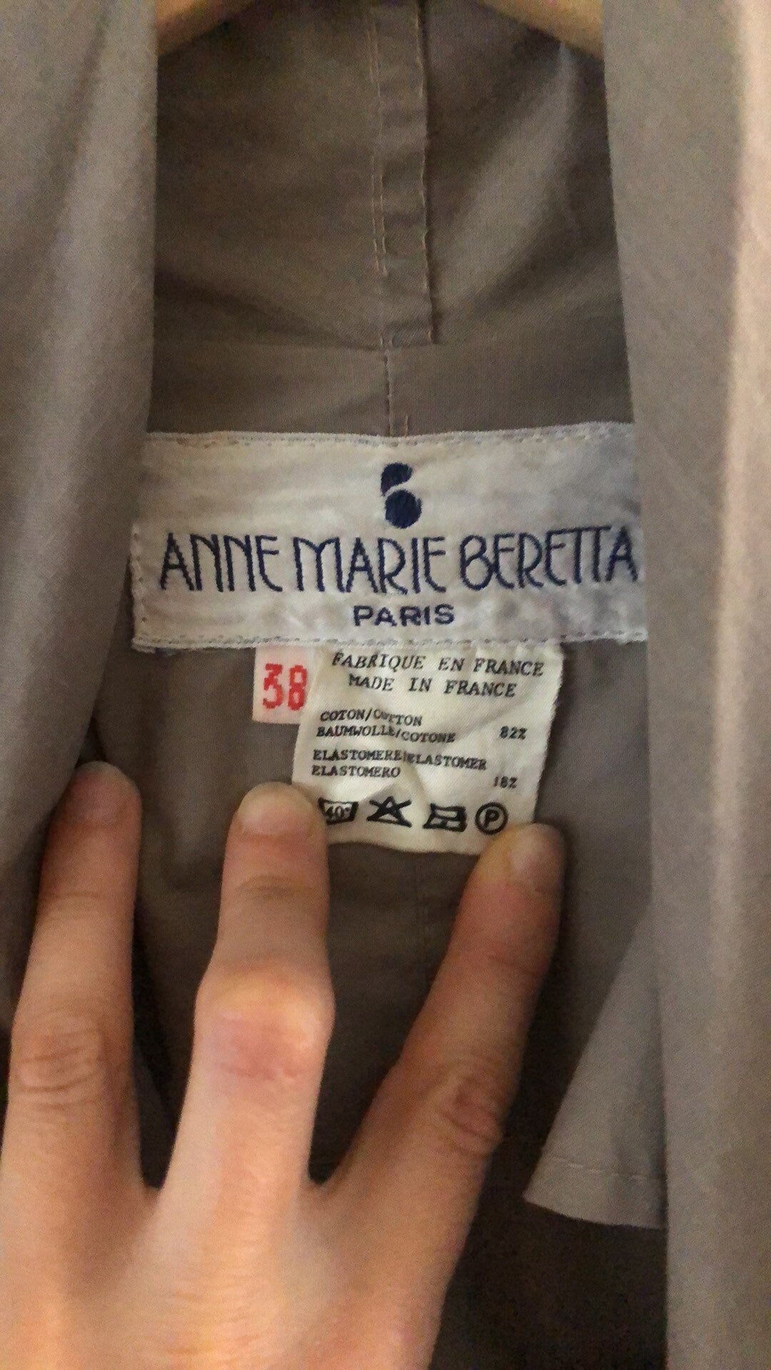 80'S VINTAGE ANNE MARIE BERETTA RAIN JACKET // SIZE SMALL