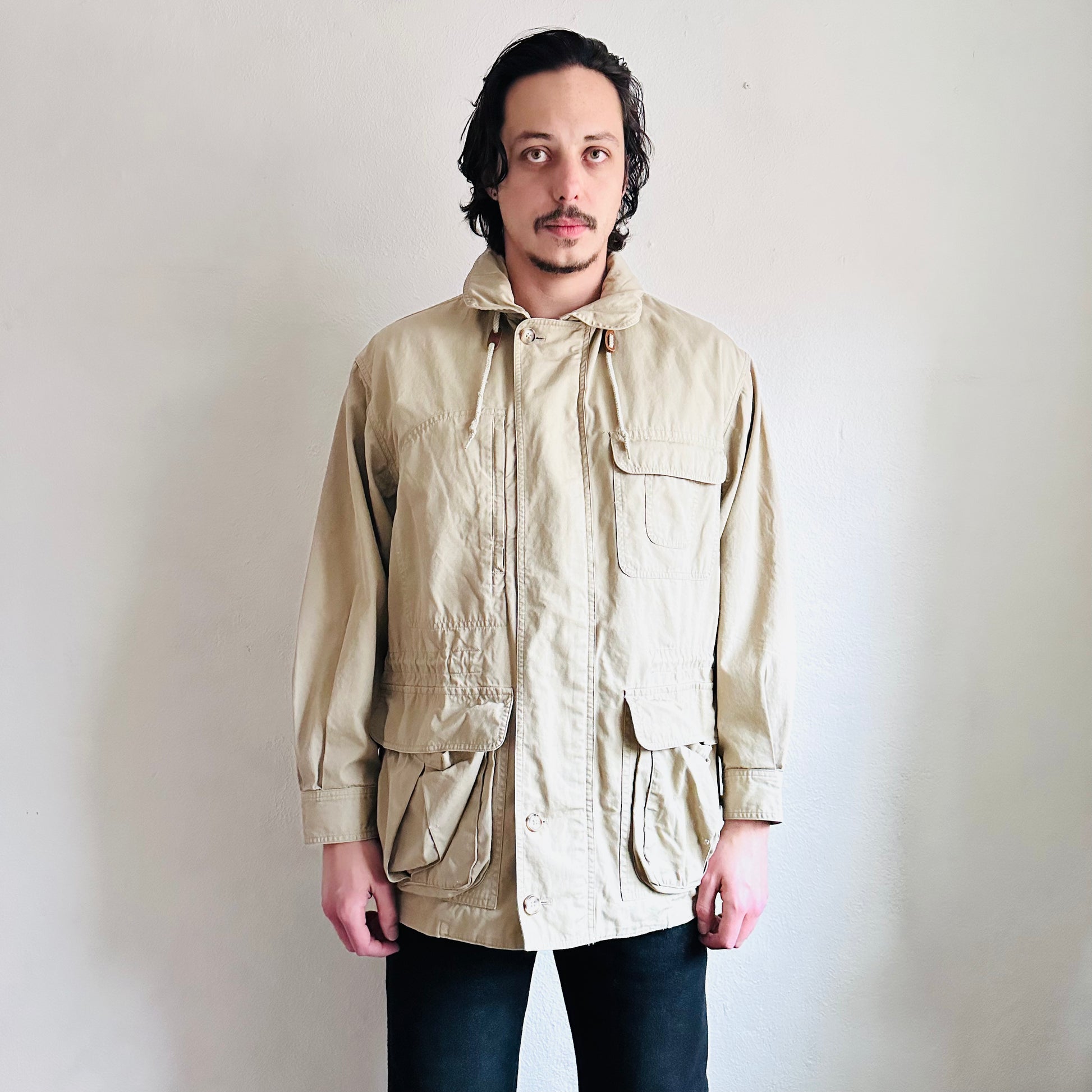 80'S VINTAGE BANANA REPUBLIC HUNTING JACKET // SIZE LARGE