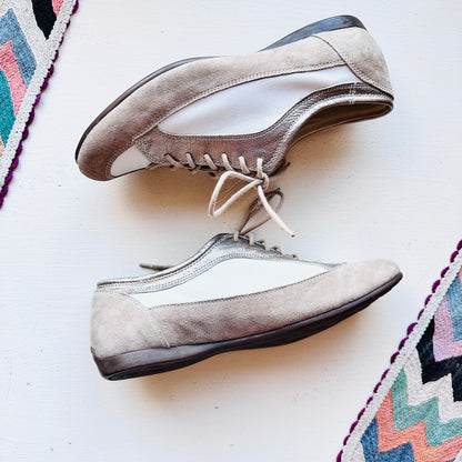 ATTILIO GIUSTI LEOMBRUNI LEATHER SADDLE SHOES  // SIZE 8