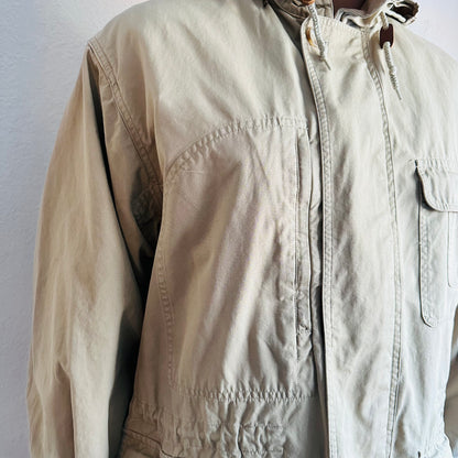 80'S VINTAGE BANANA REPUBLIC HUNTING JACKET // SIZE LARGE – SANGRE