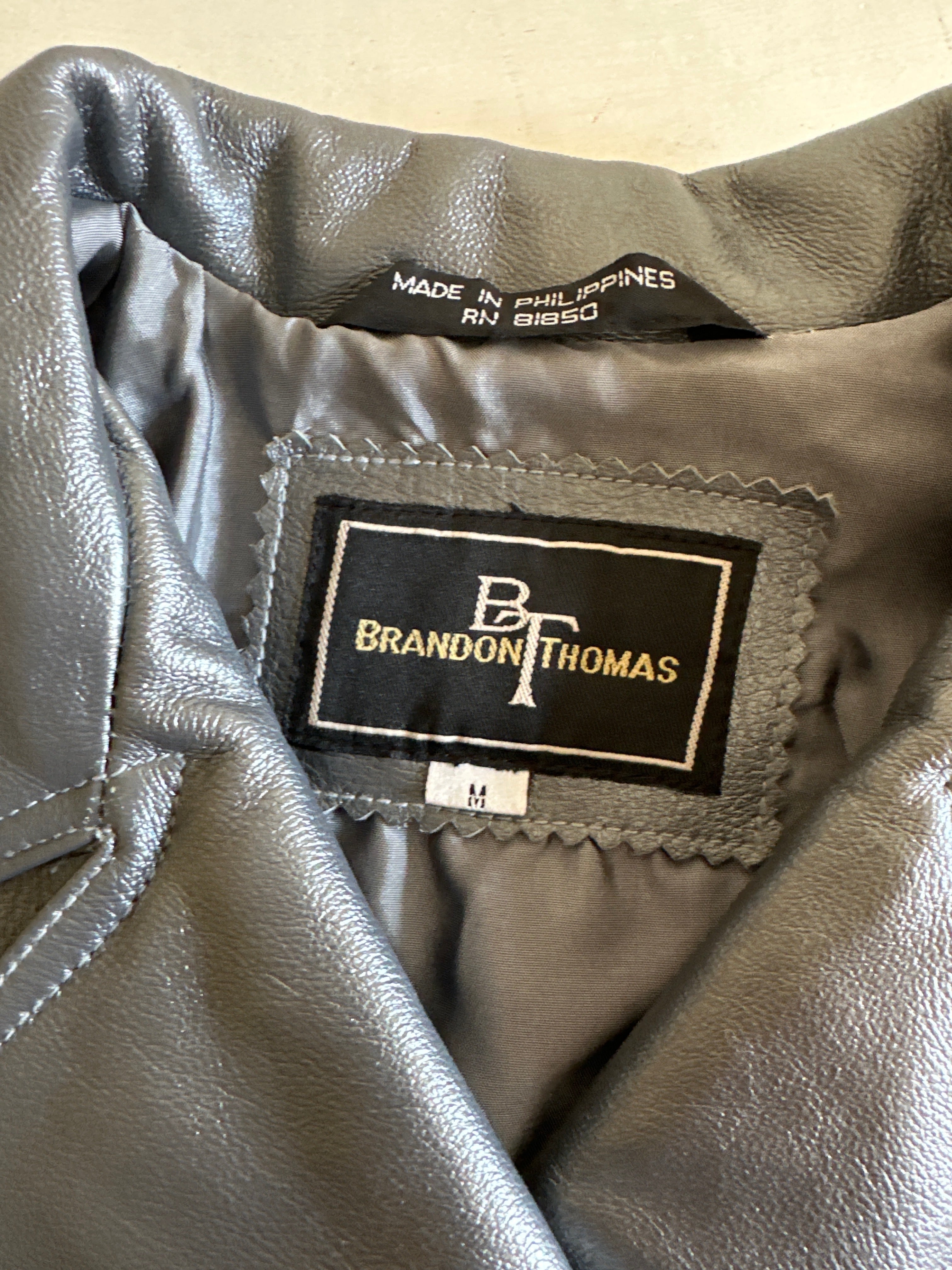 Brandon thomas hotsell leather coat