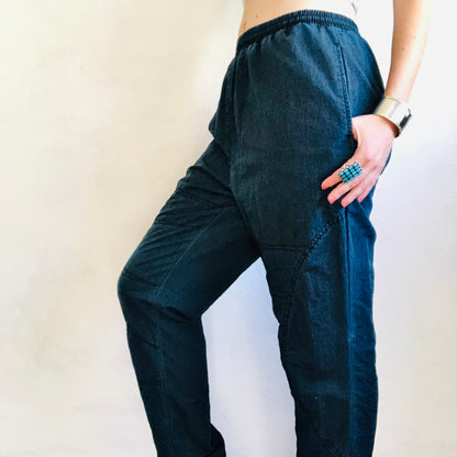 80'S VINTAGE IRIDESCENT JOGGER PANTS // WAIST SIZE 26