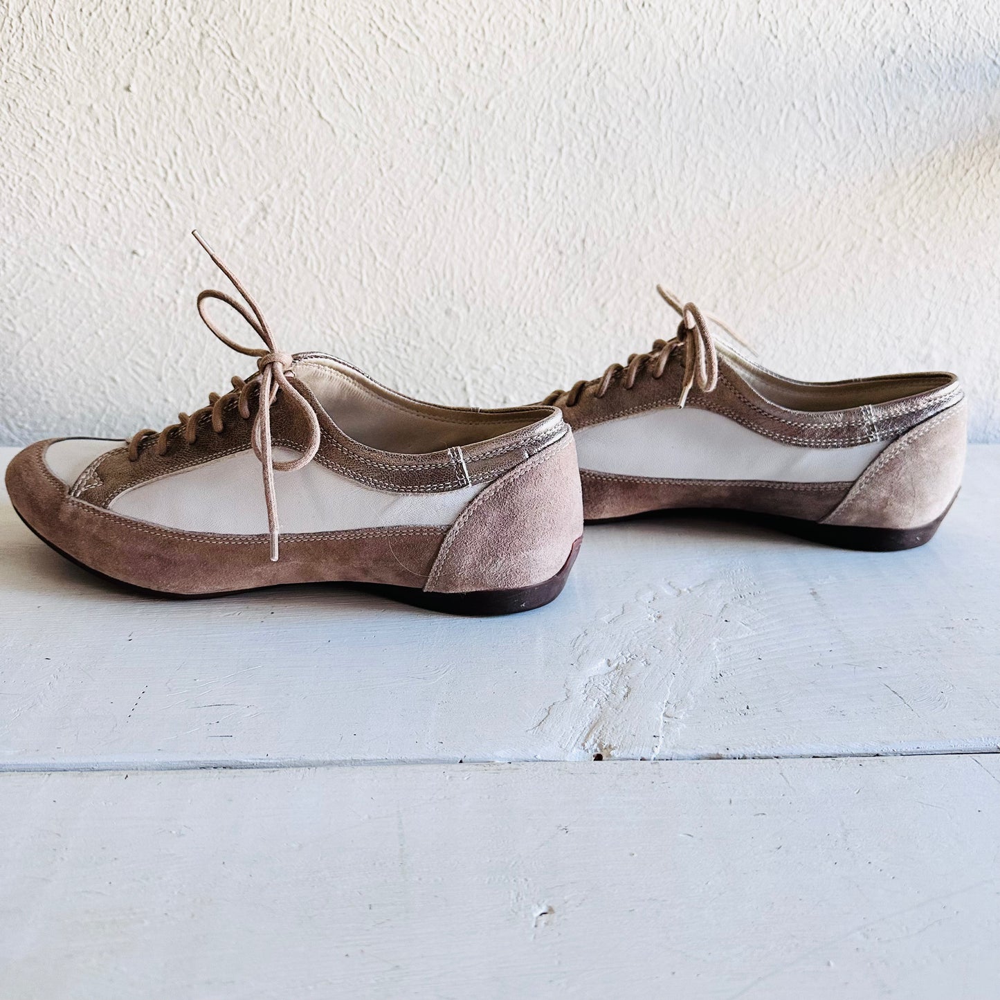 ATTILIO GIUSTI LEOMBRUNI LEATHER SADDLE SHOES  // SIZE 8