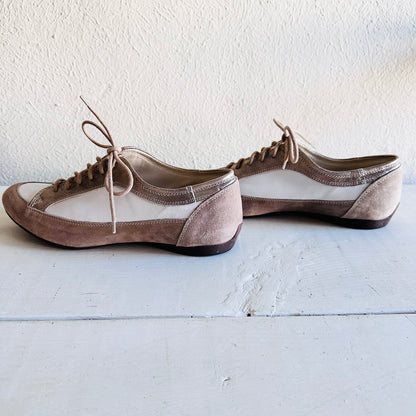 ATTILIO GIUSTI LEOMBRUNI LEATHER SADDLE SHOES  // SIZE 8