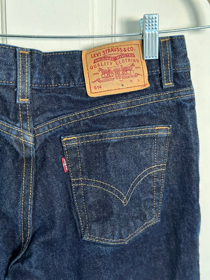 90'S VINTAGE LEVI’S 514 HIPHUGGER FLARED JEANS // SIZE 5