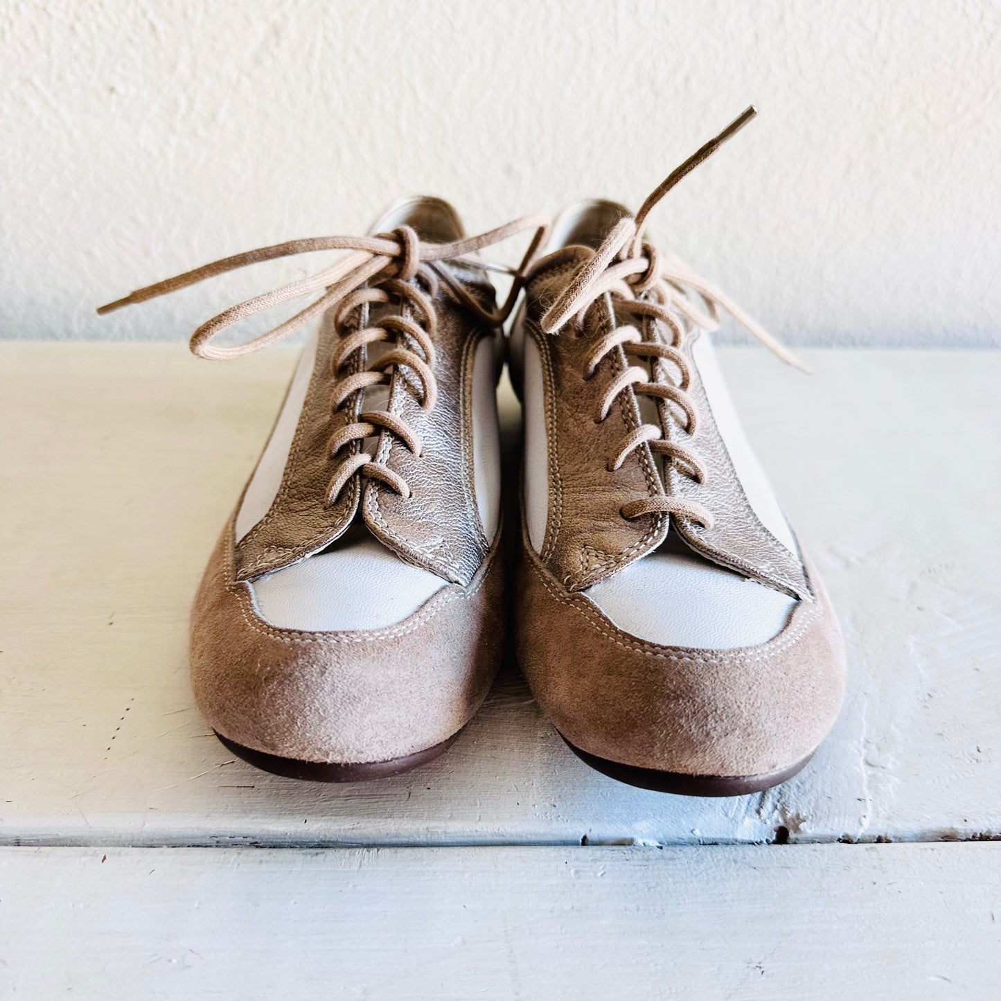ATTILIO GIUSTI LEOMBRUNI LEATHER SADDLE SHOES  // SIZE 8