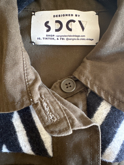 SDCV ORIGINAL PENDLETON WOOL PATCH JACKET // SIZE MEDIUM