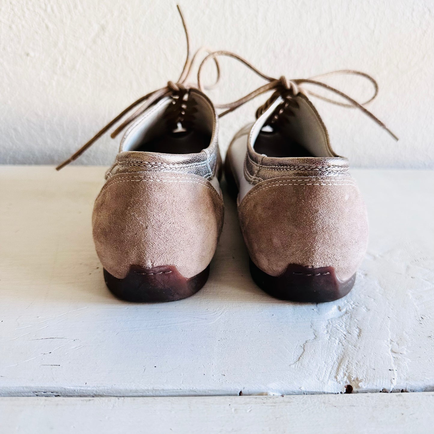 ATTILIO GIUSTI LEOMBRUNI LEATHER SADDLE SHOES  // SIZE 8
