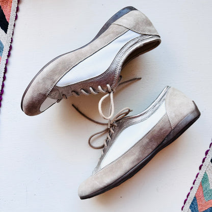 ATTILIO GIUSTI LEOMBRUNI LEATHER SADDLE SHOES  // SIZE 8