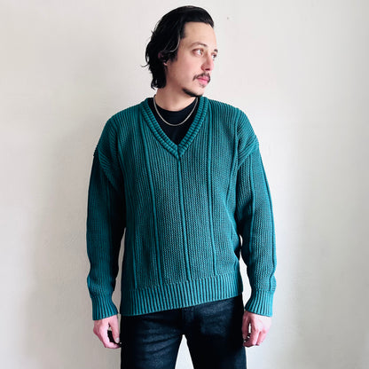 Large green sweater deals